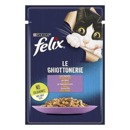 Felix Kuzu Etli Yetişkin Kedi Konservesi Pouch 85gr - 1