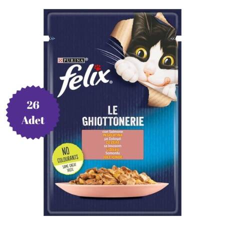 Felix Somonlu Yetişkin Kedi Konservesi Pouch 85gr x 26 Adet - 1