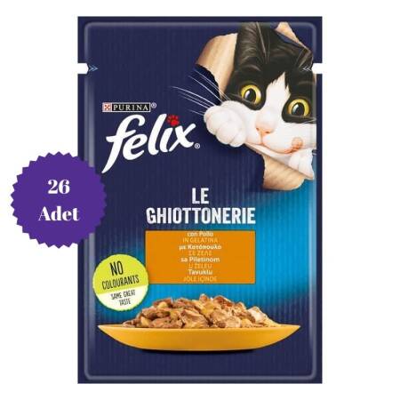 Felix Tavuklu Yetişkin Kedi Konservesi Pouch 85gr x 26 Adet - 1