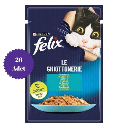 Felix Ton Balıklı Yetişkin Kedi Konservesi Pouch 85gr x 26 Adet - 1
