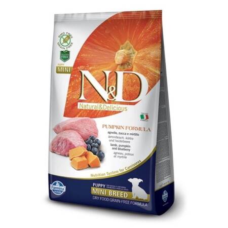 ND Pumpkin Balkabaklı Kuzu Etli Küçük Irk Yavru Köpek Maması 2.5 kg - 1