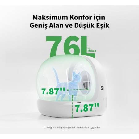 Petkit Pura Max 2 Akıllı Kedi Tuvaleti Otomatik - 4