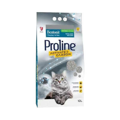 ProLine Bentonit Kedi Kumu Active Carbon İnce Tane 10 Lt - 1