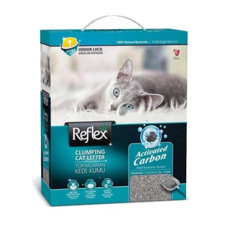 Reflex Aktif Karbonlu Süper Hızlı Topaklanan Kedi Kumu 10 Lt - 1