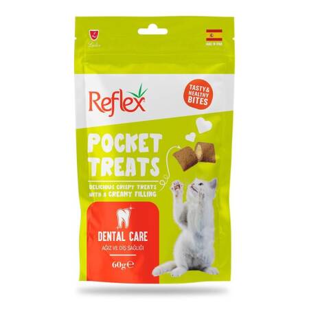 Reflex Pocket Ağız ve Diş Sağlığı için Kedi Ödül Maması 60gr - 1