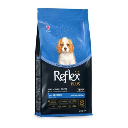 Reflex Plus Somonlu Mini ve Küçük Irk Yavru Köpek Maması 3 Kg - 1