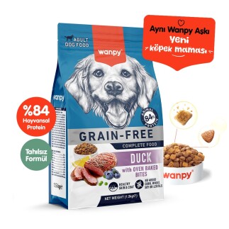 Wanpy Tahılsız Ördekli Yetişkin Köpek Maması 1,5 kg - 1