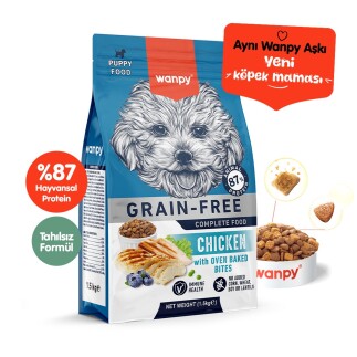 Wanpy Tahılsız Tavuklu Yavru Köpek Maması 1,5 kg - 1