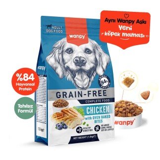 Wanpy Tahılsız Tavuklu Yetişkin Köpek Maması 1,5 kg - 1