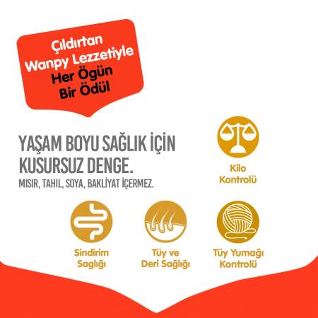 Wanpy Tahılsız Ton Balıklı Yetişkin Kedi Maması 1,5 kg - 3
